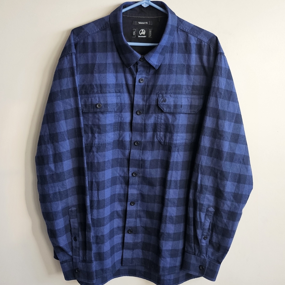 Swanndri Taranaki Button Down Buffalo Plaid Flannel Shirt - Tailored-Fit 3XL